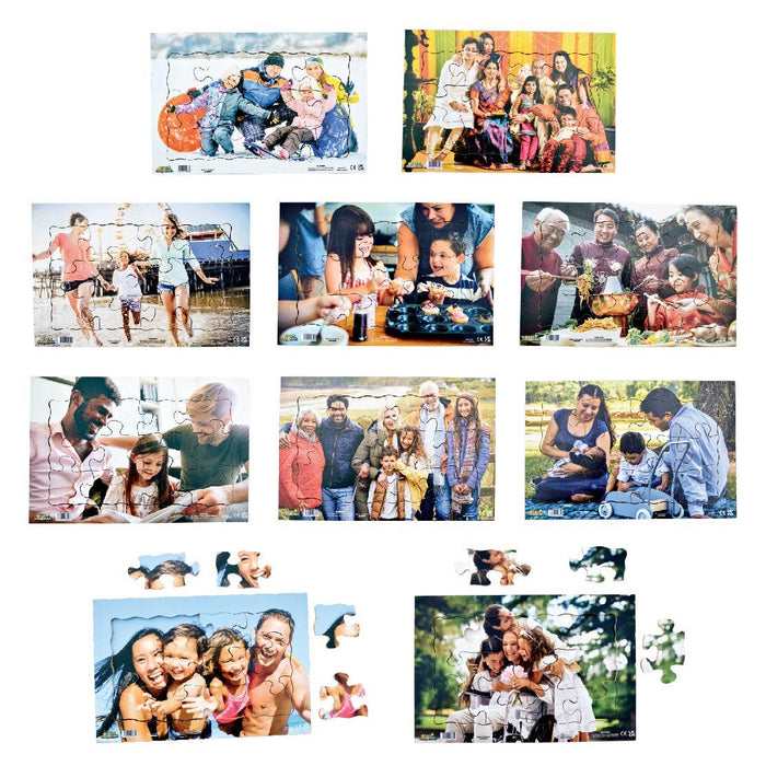 Family Outings Set of 10 Wooden Puzzles