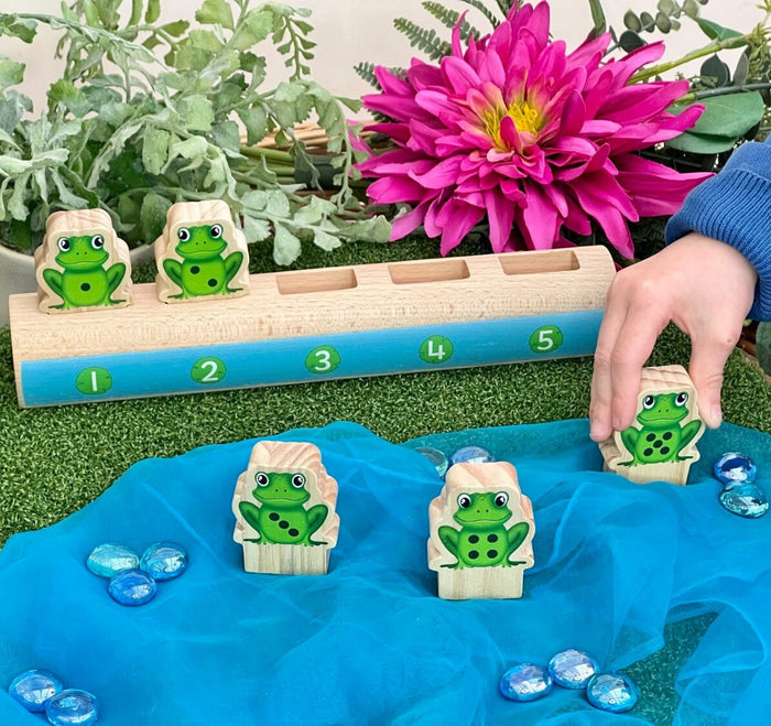 Five Frogs on a Log