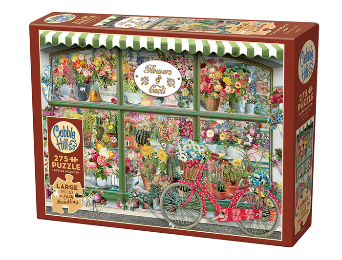 Flowers and Cacti Shop 275 pc Large Piece Puzzle