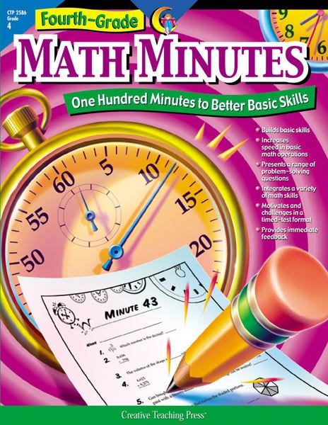 Fourth-Grade Math Minutes (Enhanced eBook) Ebook