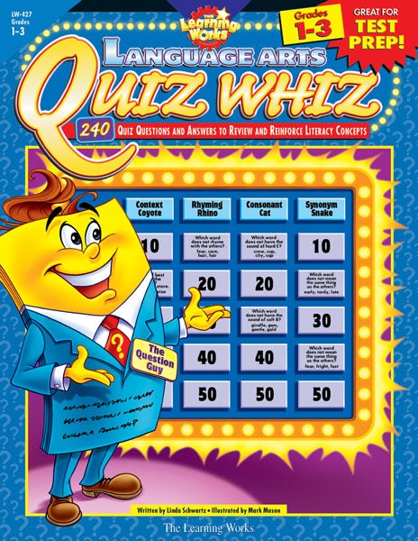 Gr 1-3 Quiz Whiz - Language Ebook