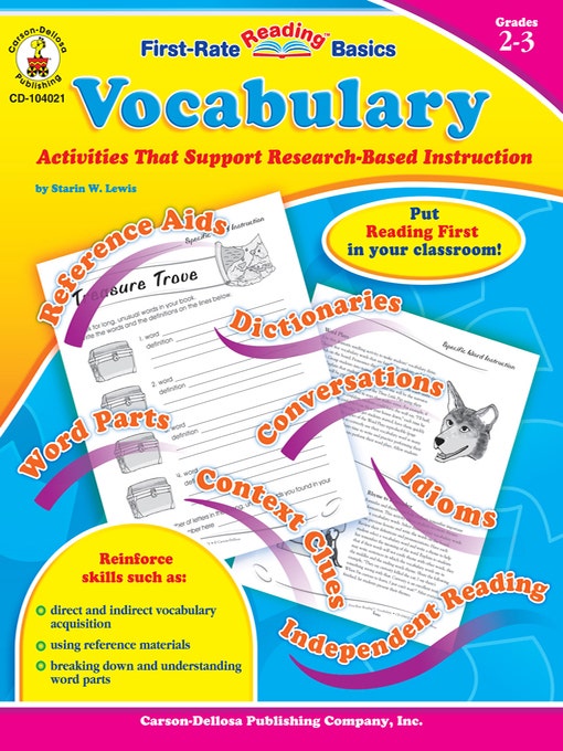 Gr 2-3 Vocabulary Ebook