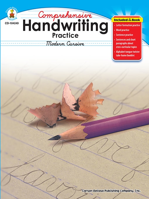 Gr 2-5 Comprehensive Handwriting Practice Ebook