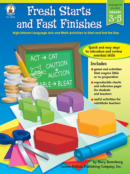 Gr 3-5 Fresh Starts and Fast Finishes Ebook
