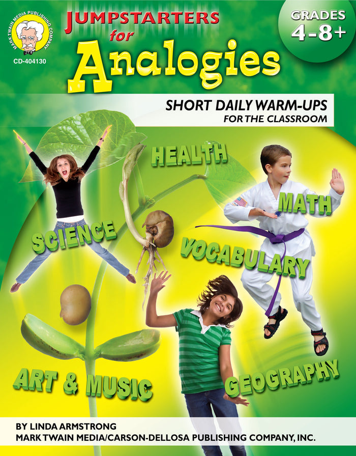 Gr 4-8 Jumpstarters for Analogies Ebook