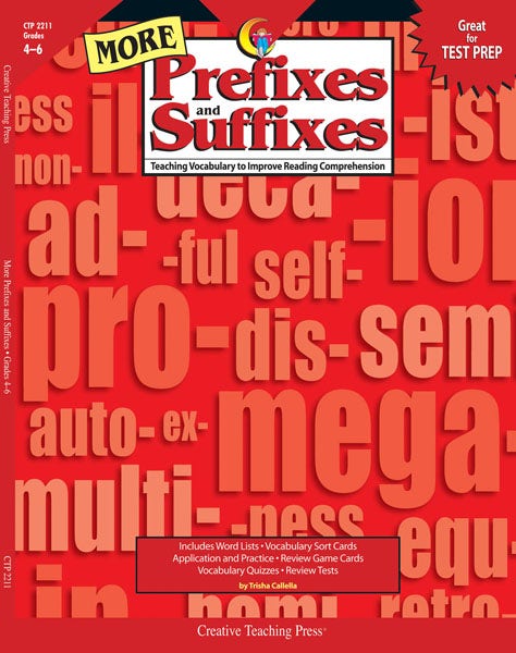 Gr 4-8 More Prefixes And Suffixes Ebook