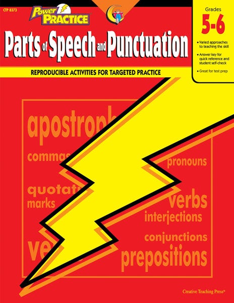 Gr 5-6 Parts Of Speech And Punctuation Language Power