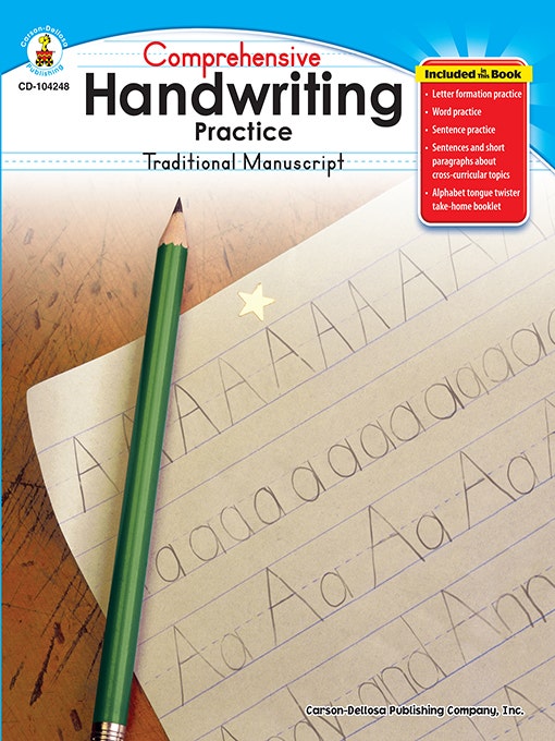 Gr K-1 Comprehensive Handwriting Practice Ebook