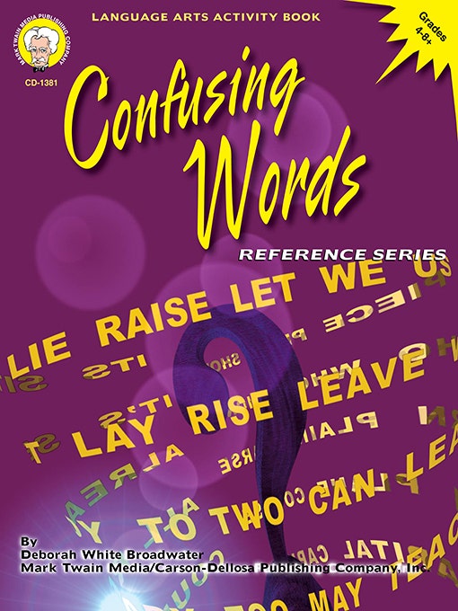 Gr4-8 Confusing Words Ebook