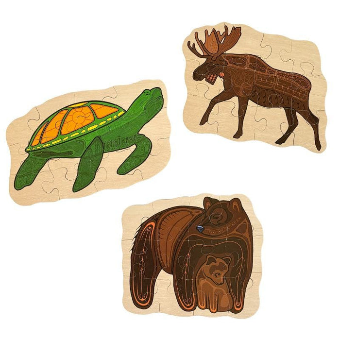 Indigenous Midi Floor Puzzle Set 3x12 piece