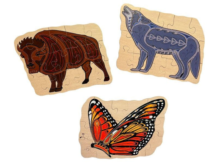 Indigenous Midi Floor Puzzle Set 3x15 piece