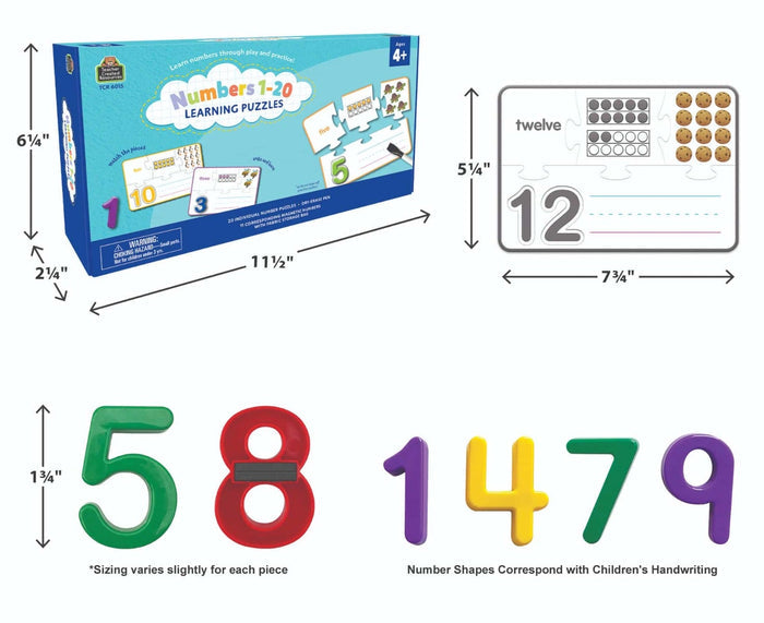 Learning Puzzle Numbers 1–20