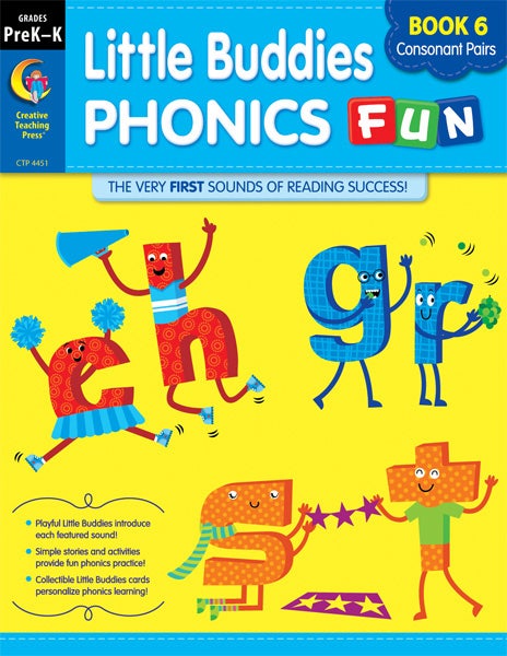 Little Buddies Phonics Fun Book 6: Consonant Pairs Ebook
