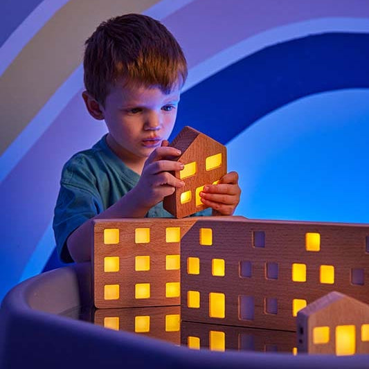 Luminous Community Buildings Set of 5