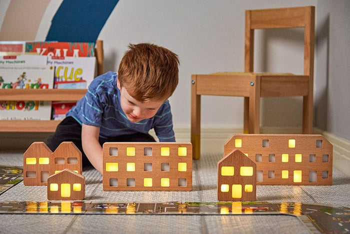 Luminous Community Buildings Set of 5
