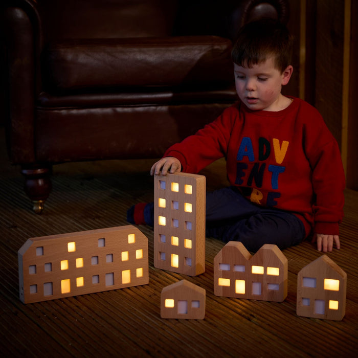 Luminous Community Buildings Set of 5