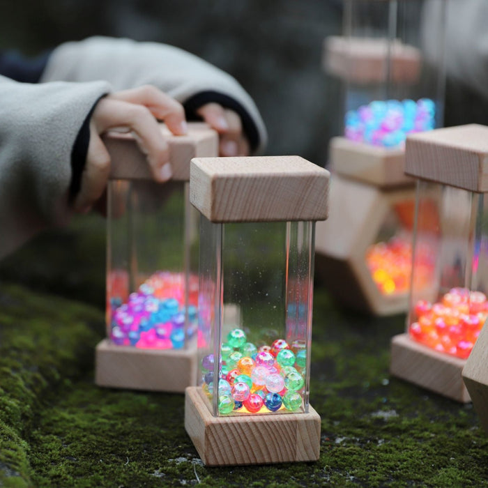 Luminous Wooden Shakers Cuboids 6pk