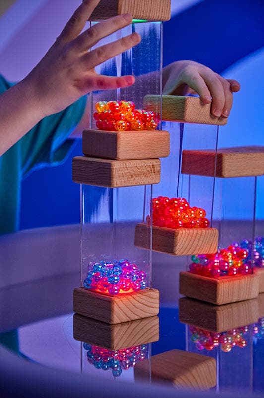 Luminous Wooden Shakers Cuboids 6pk