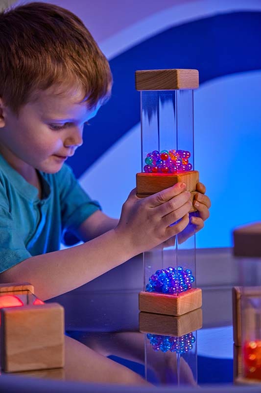 Luminous Wooden Shakers Cuboids 6pk