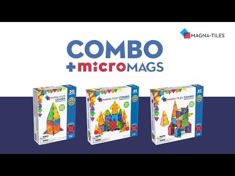Magna-Tiles Combo + microMAGS 62 pc