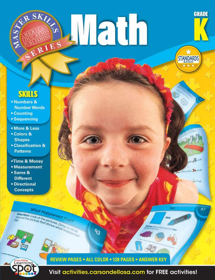 Master Skills Math (Grade K) Ebook