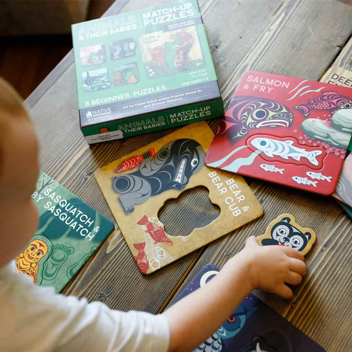 Match-up Puzzles Animals & Their Babies