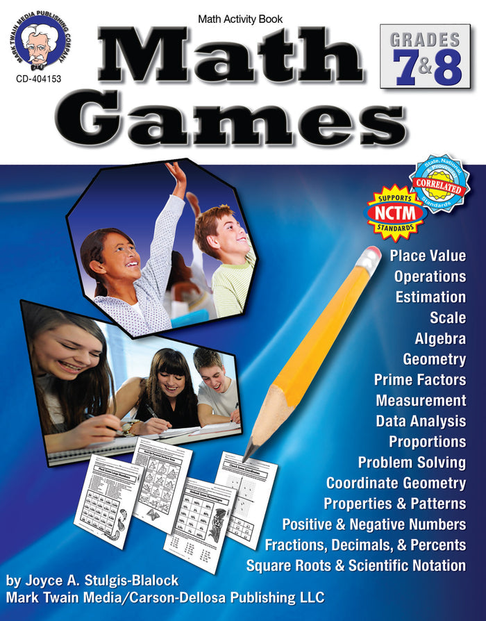Math Games (Grades 7-8) EBOOK