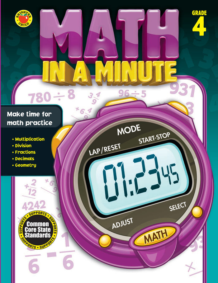 Math In A Minute Grade 4 Ebook