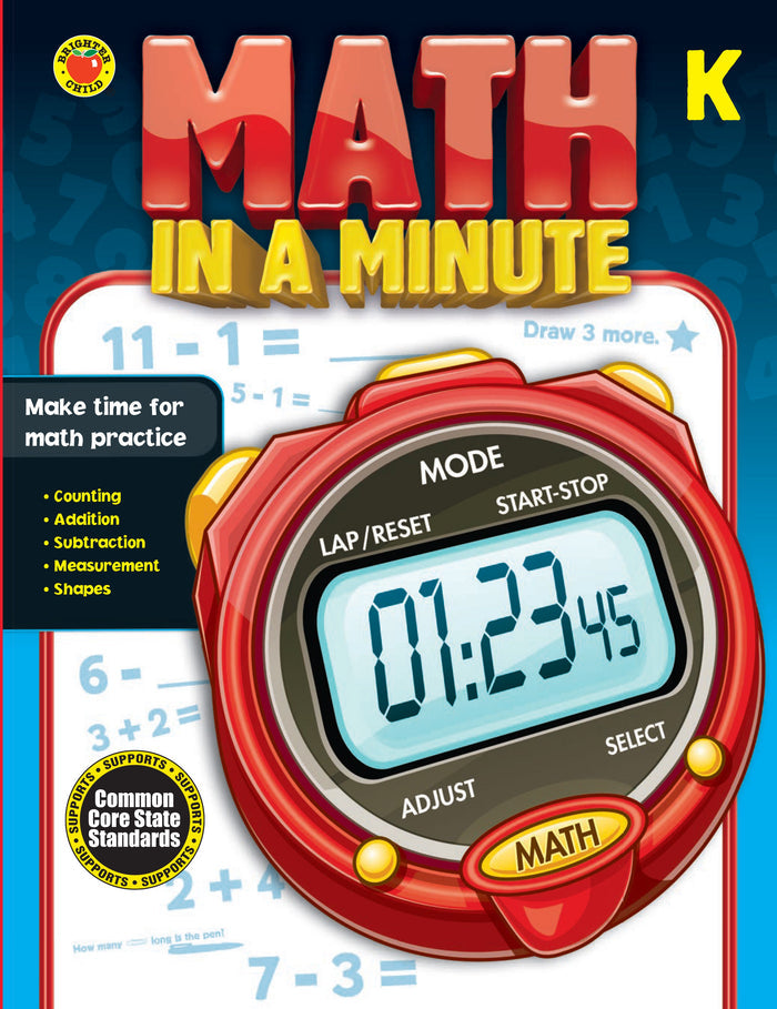 Math In A Minute Grade K Ebook
