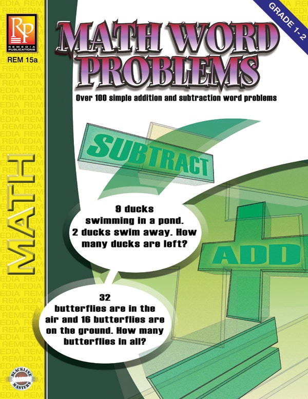 Math Word Problems (Grades 1-2) Ebook