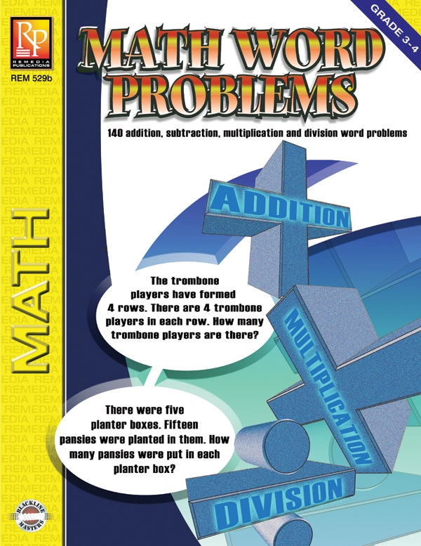 Math Word Problems (Grades 3-4) Ebook