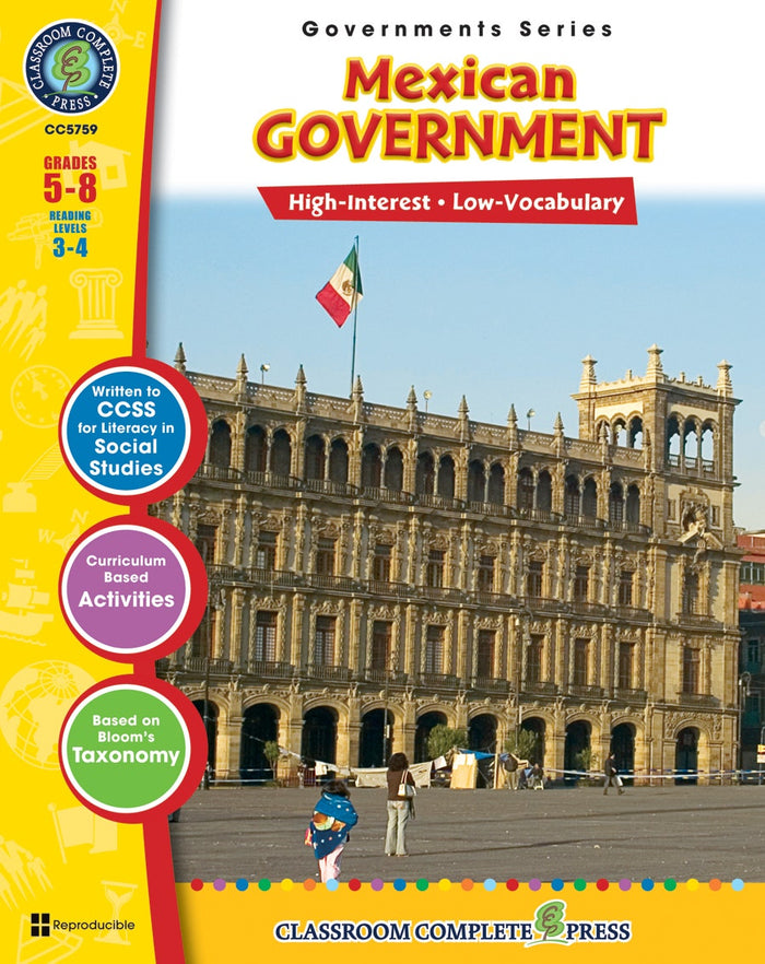 Mexican Government Gr. 5-8 Ebook
