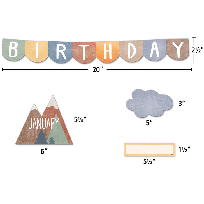 Moving Mountains Happy Birthday Mini Bulletin Board