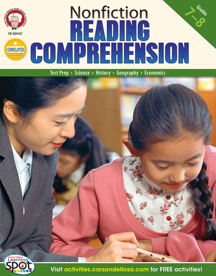 Nonfiction Reading Comprehension: Grades 7-8 Ebook