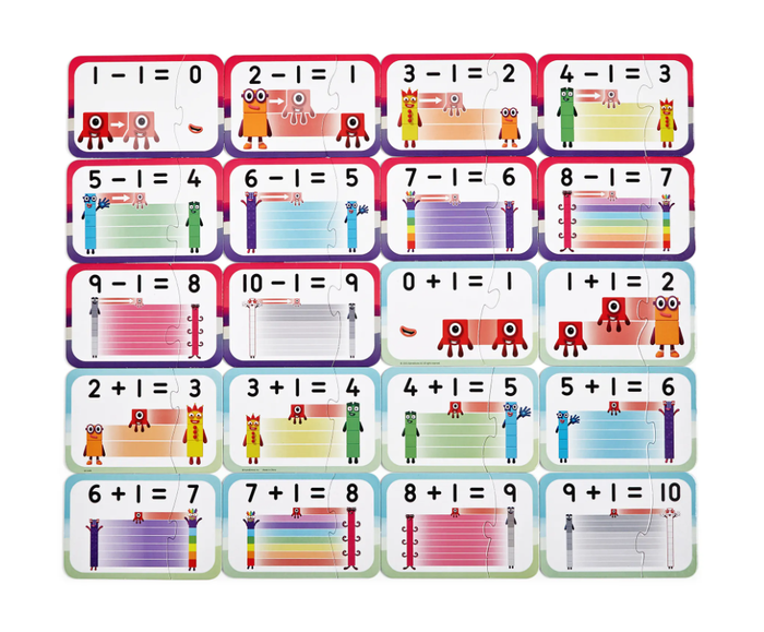 Numberblocks Adding and Subtracting Puzzle Set