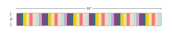 Oh Happy Day Stripes Straight Border Trim
