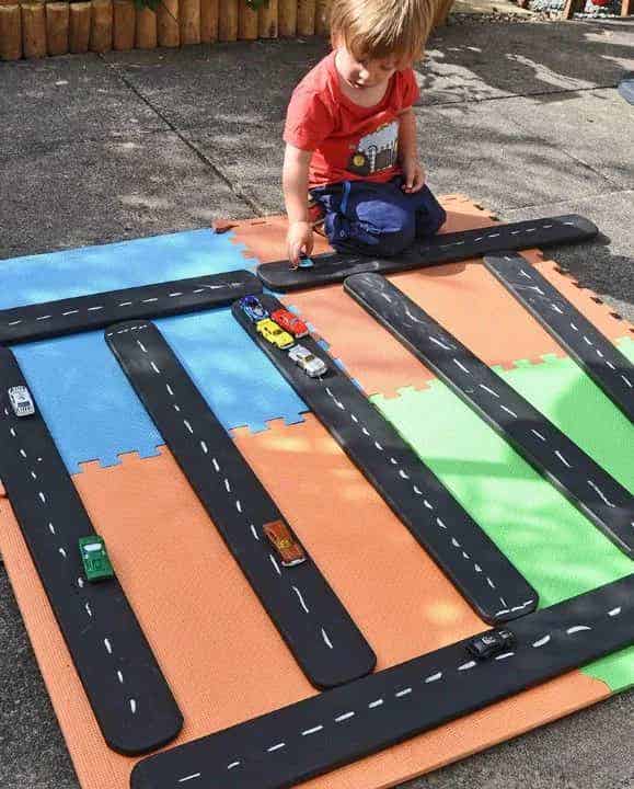 Outdoor Chalkboard Roadways 8 pack