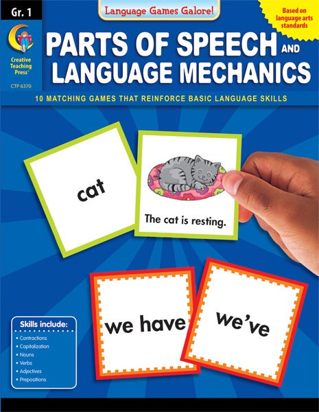 Parts Of Speech And Language Mechanics Language Games Galore