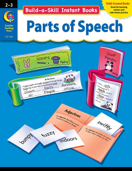 Parts Of Speech Build A Skill Ebook