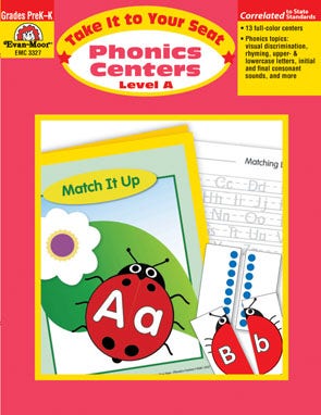 Phonics Centers Grades Pre-K-K Ebook