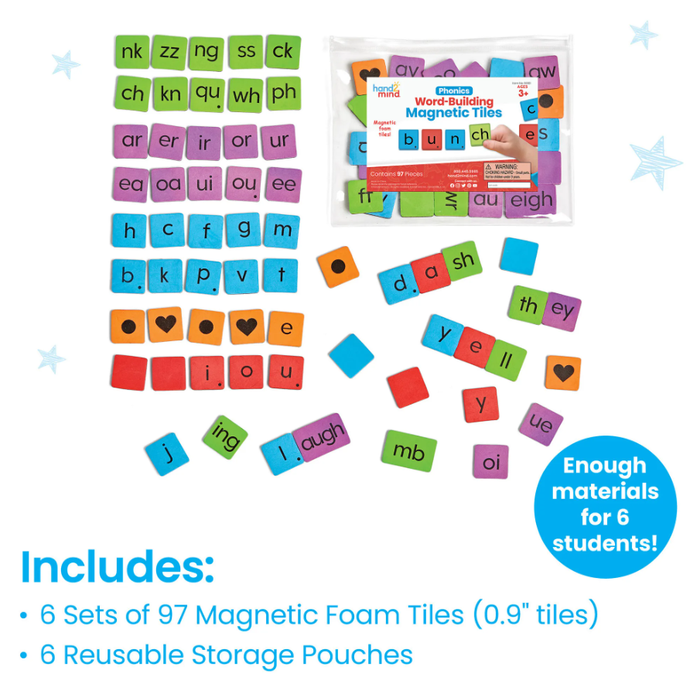 Phonics Word-Building Magnetic Tiles