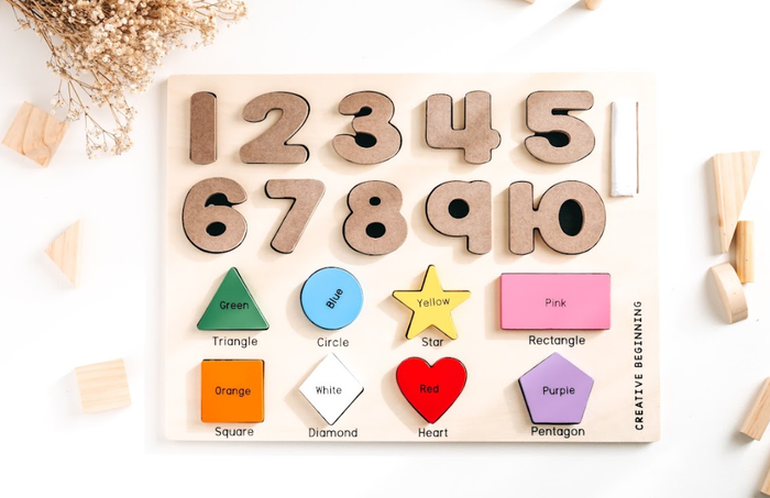 Preschool Chalkboard Puzzle