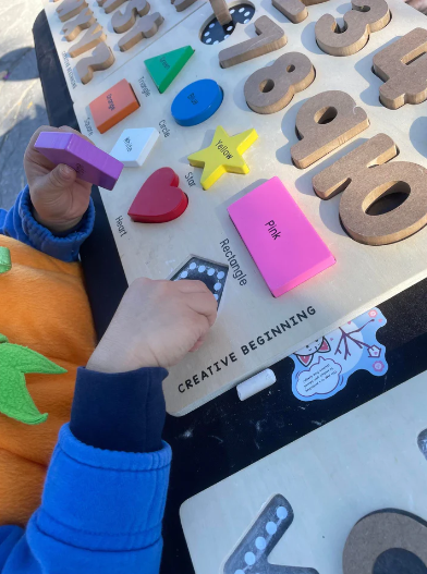 Preschool Chalkboard Puzzle