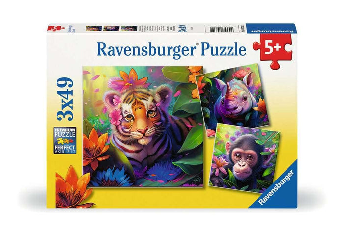 Ravensburger Jungle Babies 3x49 piece Puzzle