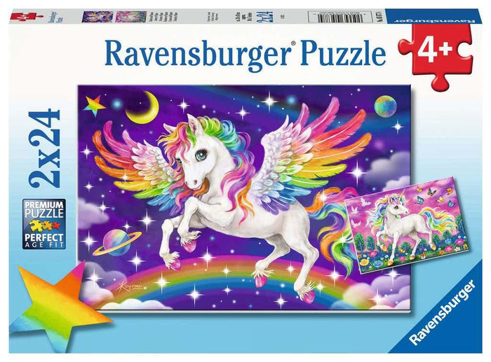 Ravensburger Unicorn and Pegasus 2x24 piece Puzzle