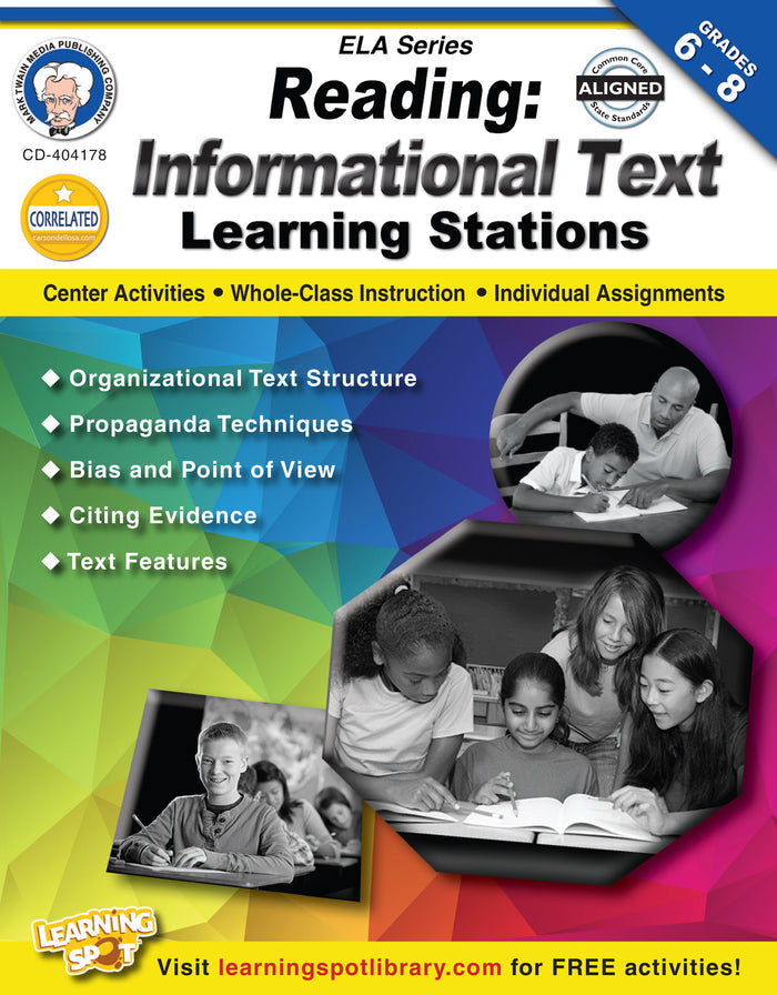 Reading Informational Text Learning Stations Ebook