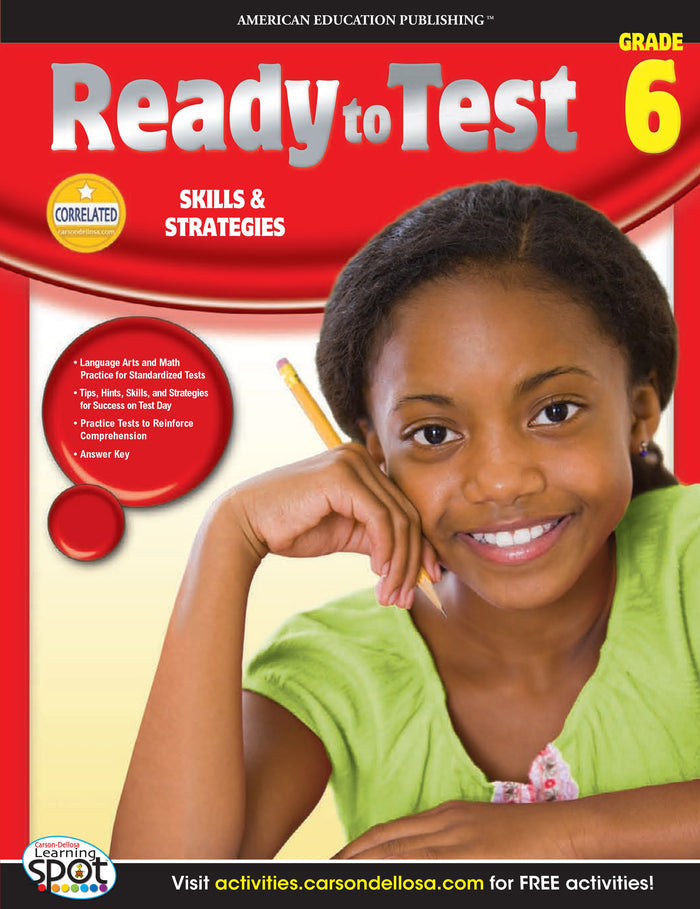 Ready to Test Language Arts and Math (Grade 6) Ebook
