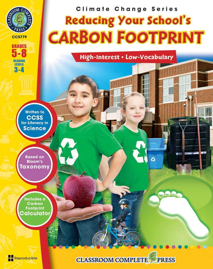 Reducing Your Schools Carbon Footprint Gr. 5-8 Ebook