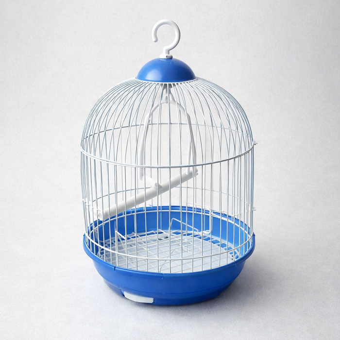 Round Parrot Cage with Feeder & Hook — main