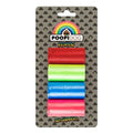 Sacs ramasse-crottes multicolores épais style arc-en-ciel pour chiens